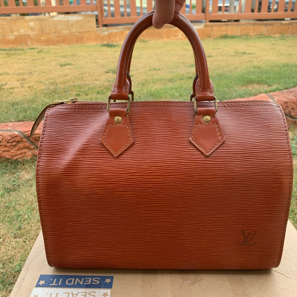 VINTAGE Louis Vuitton Speedy Epi Brown 25CM